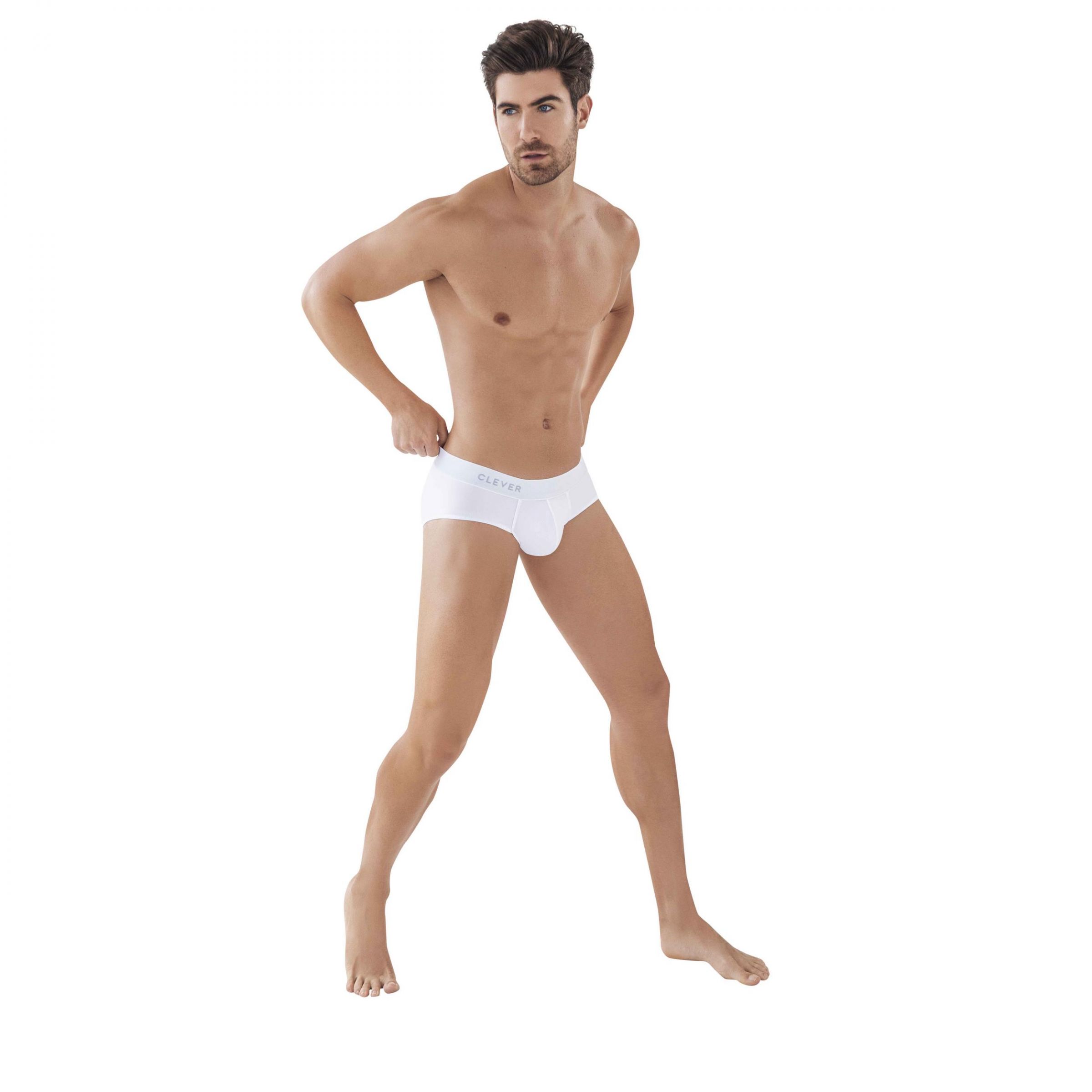 Белые мужские трусы-брифы Classic Match Brief 2