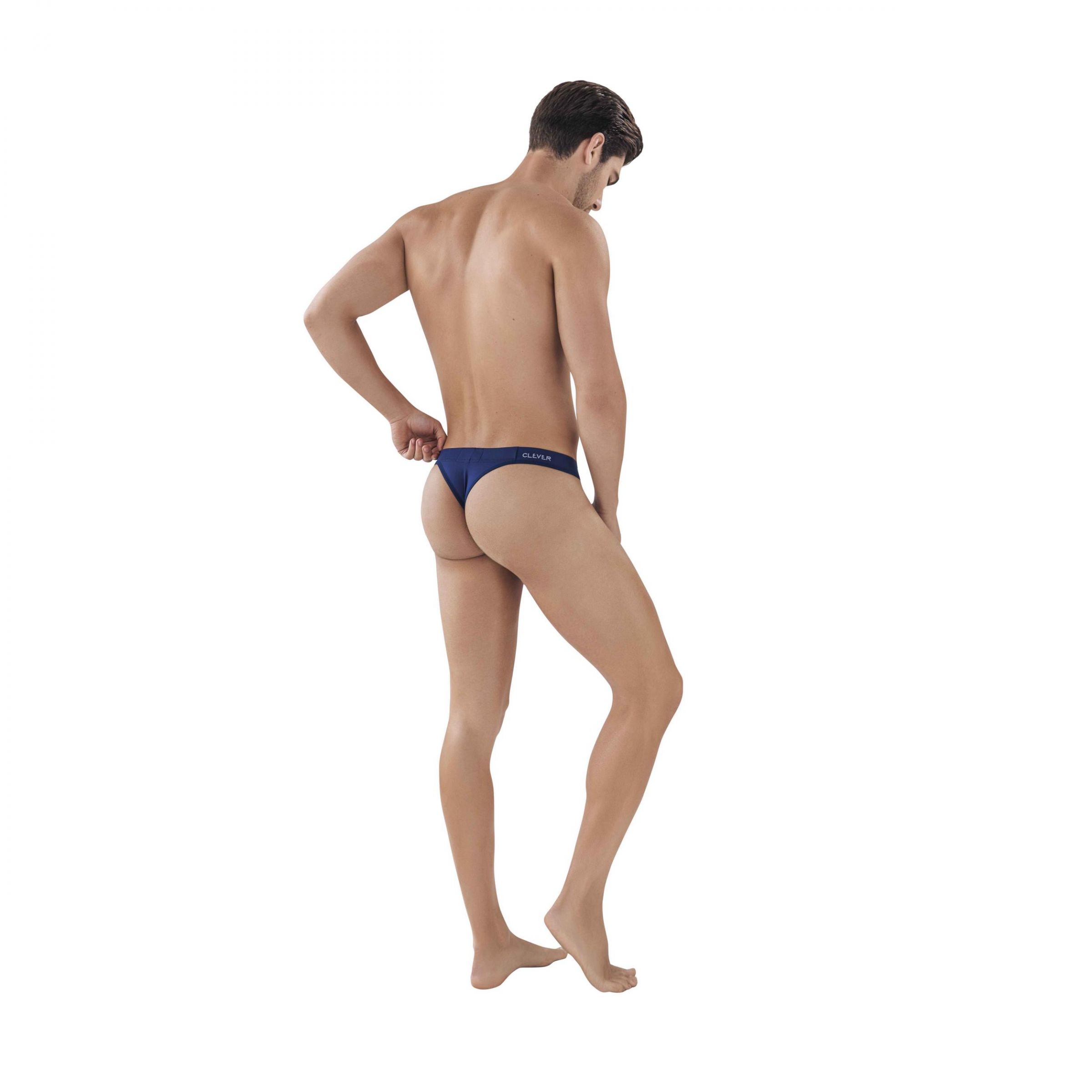 Темно-синие мужские трусы-тонги Venture Thong 3