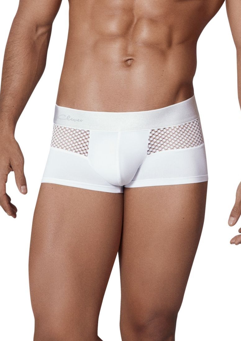 Белые трусы-хипсы с ажурными вставками Urge Trunks 1