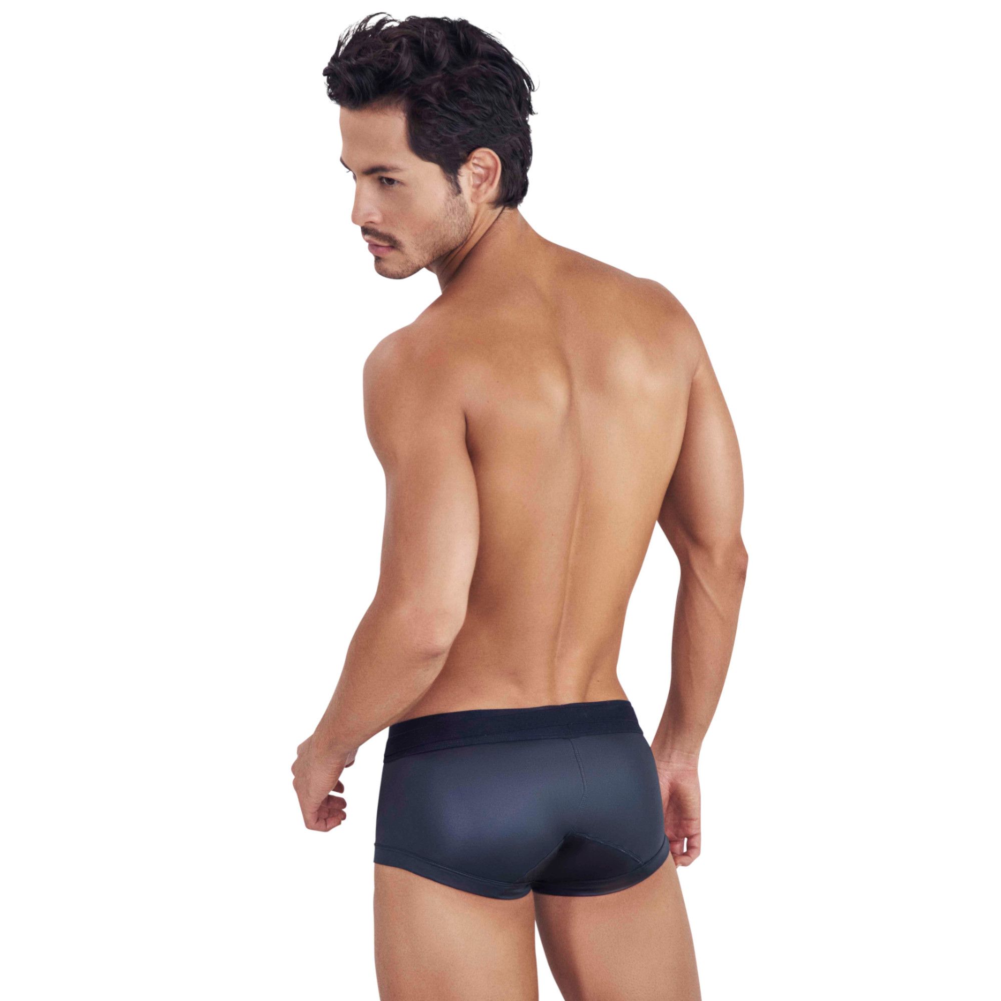 Черные мужские трусы-хипсы с декоративным пояском Misty Trunks 3