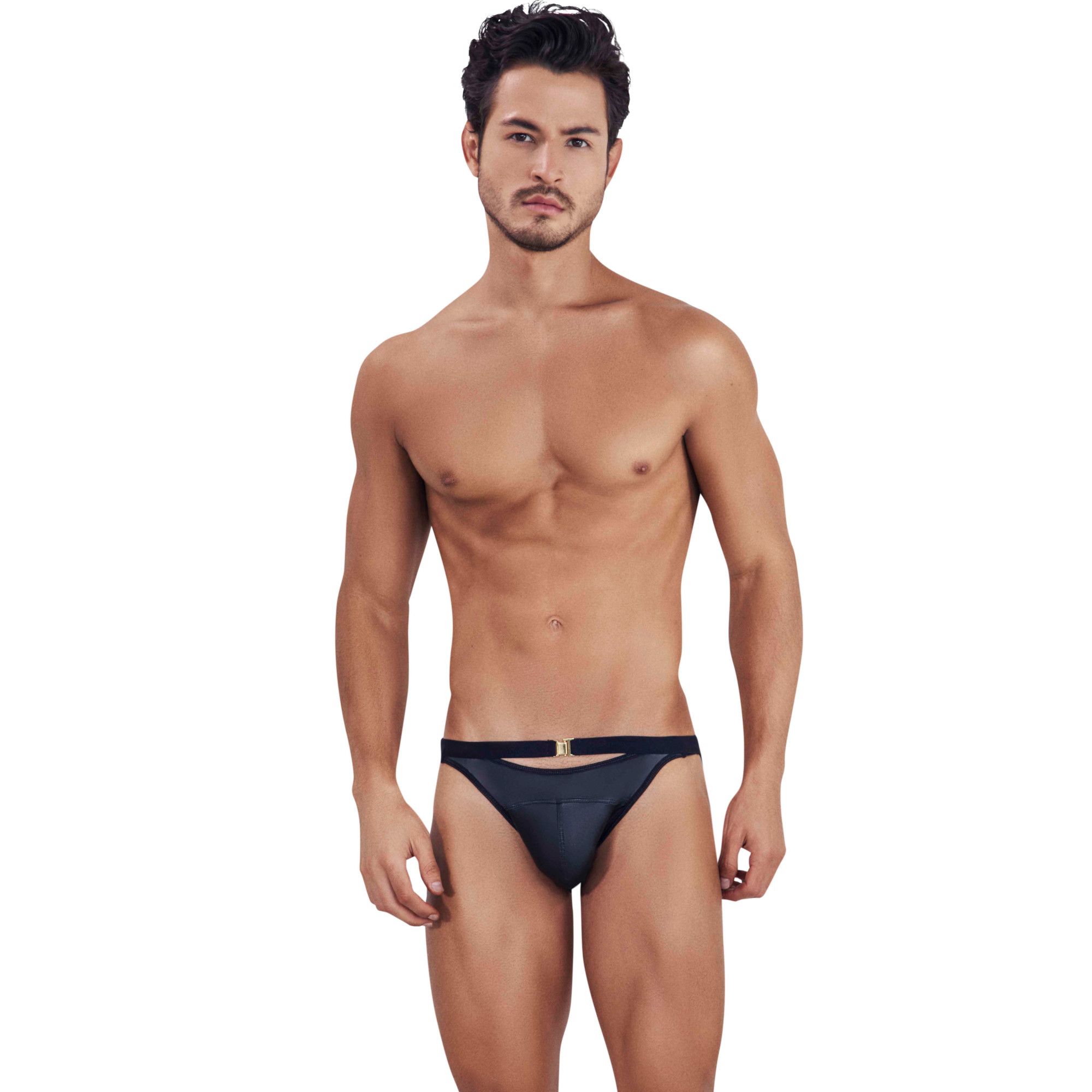 Черные мужские трусы-брифы с декоративным пояском Misty Brief 4