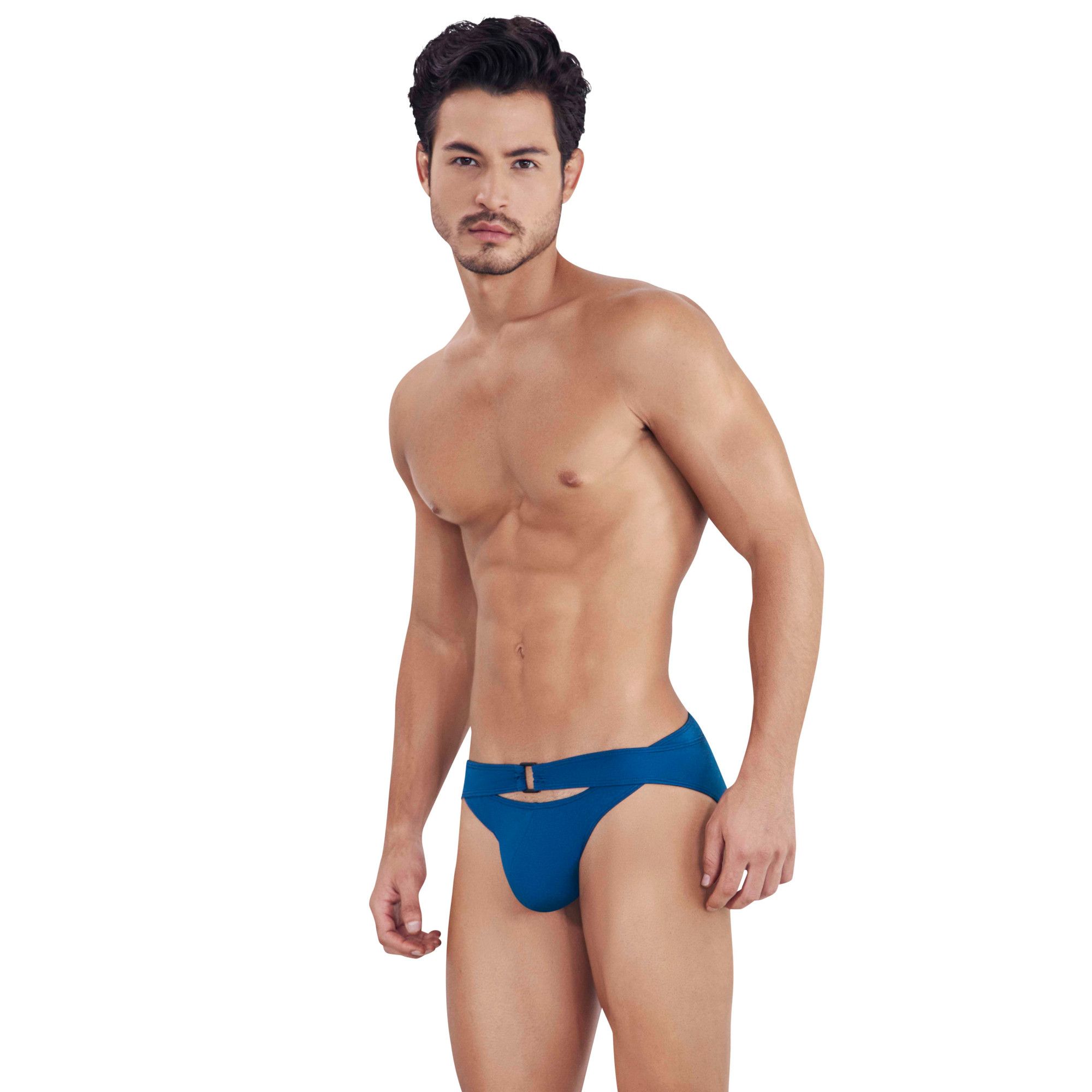 Синие мужские трусы-брифы с поясом Flashing Brief 4