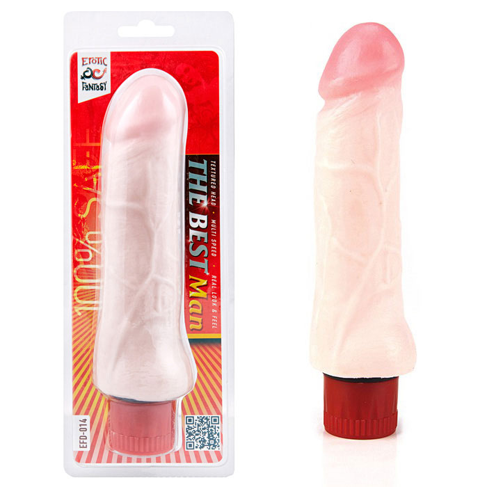 Простой вибратор большого диаметра The Best Man - 20 см. 1