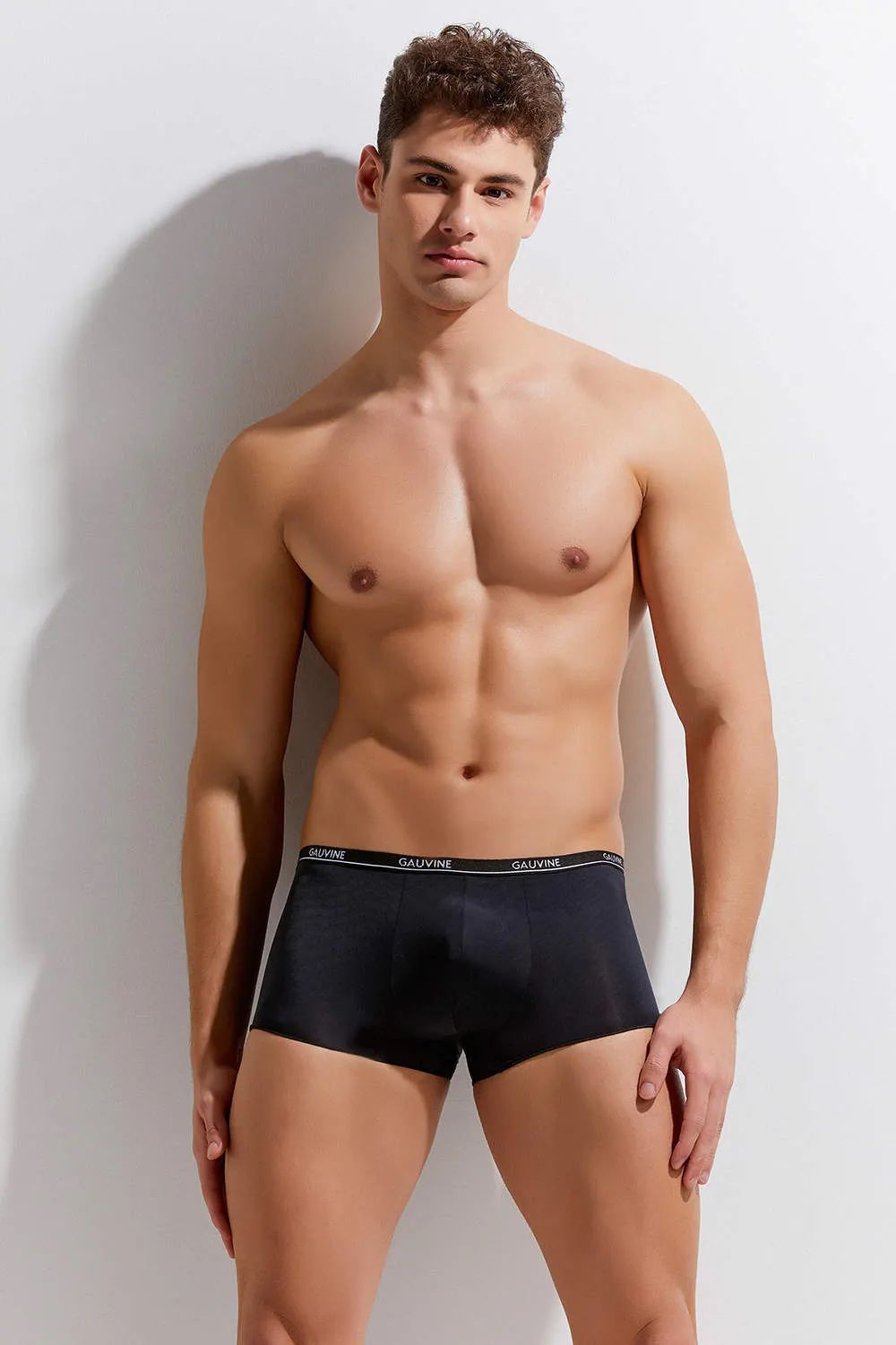 Мужские трусы-боксеры с тонкой брендированной резинкой Second Skin Trunk 2