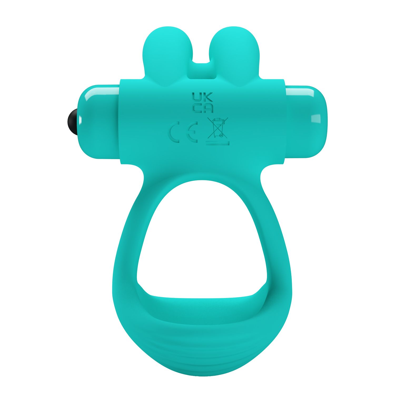 Бирюзовое эрекционное виброкольцо Passionate Dante 5