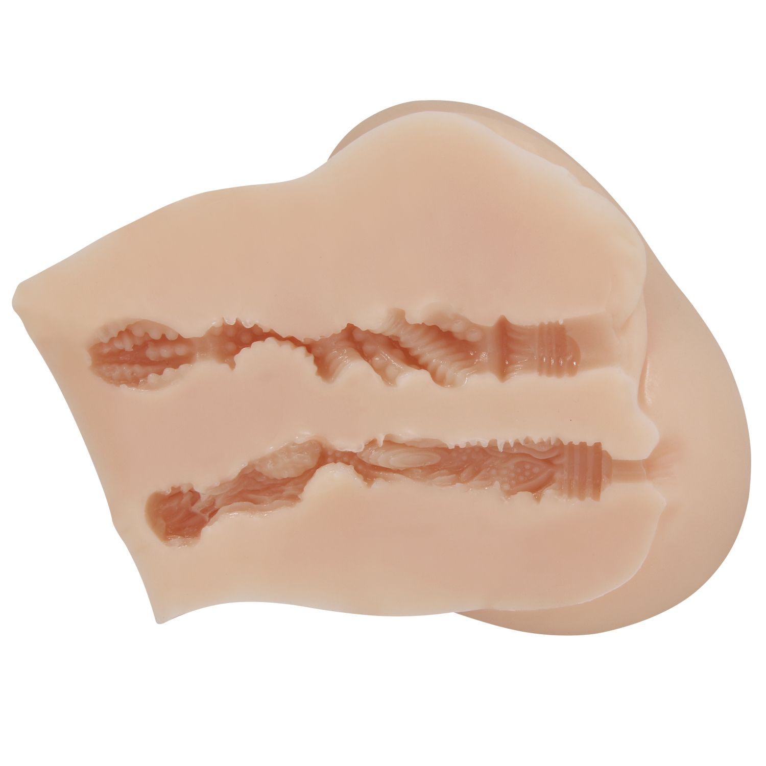 Телесный мастурбатор-полуторс Luna с вибрацией 5