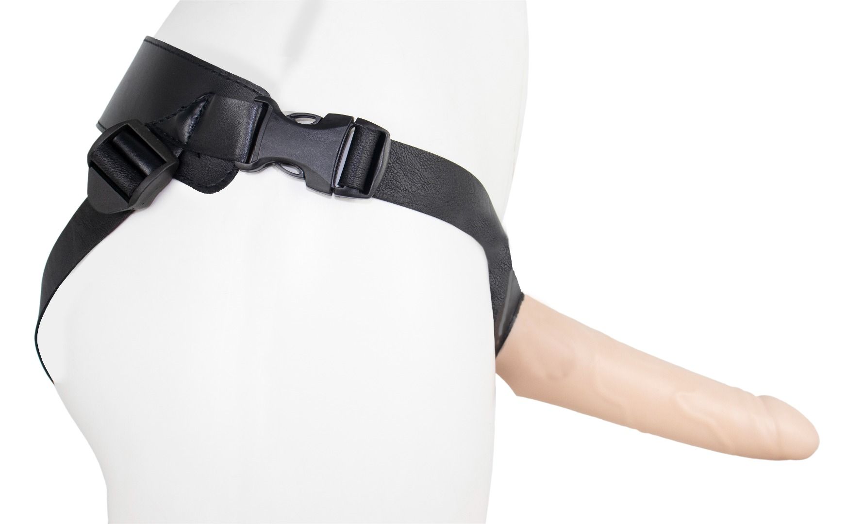 Пустотелый страпон MINI с бандажом 3