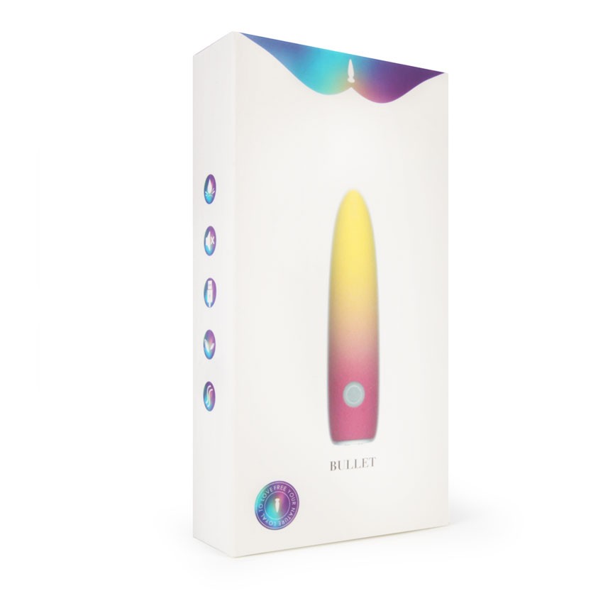 Желтая перезаряжаемая вибропуля Bullet - 10,1 см. 11