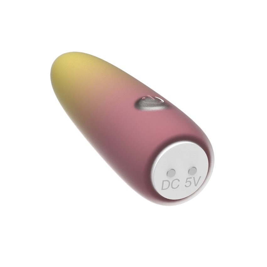 Желтая перезаряжаемая вибропуля Bullet - 10,1 см. 7