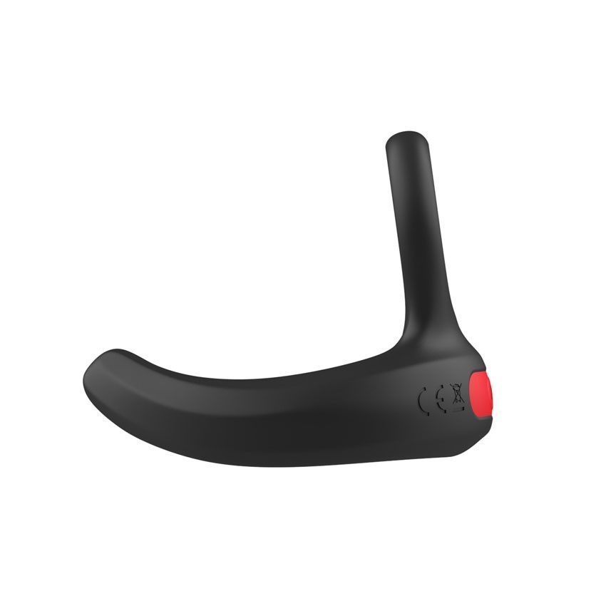 Черное эрекционное виброкольцо Cock Ring с пультом ДУ 6