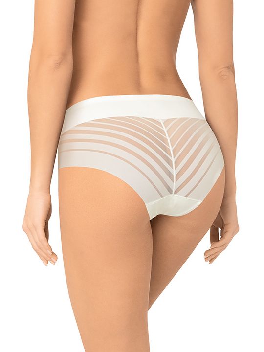 Высокие трусики-слипы с полупрозрачной задней частью в полоску 4