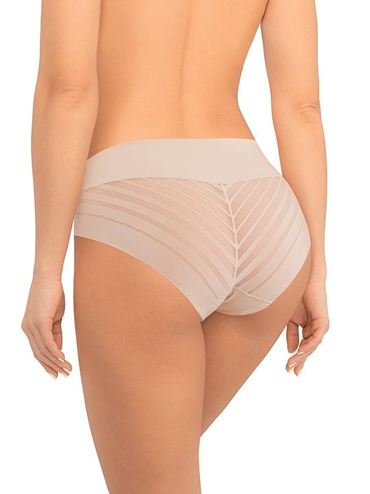 Высокие трусики-слипы с полупрозрачной задней частью в полоску 6