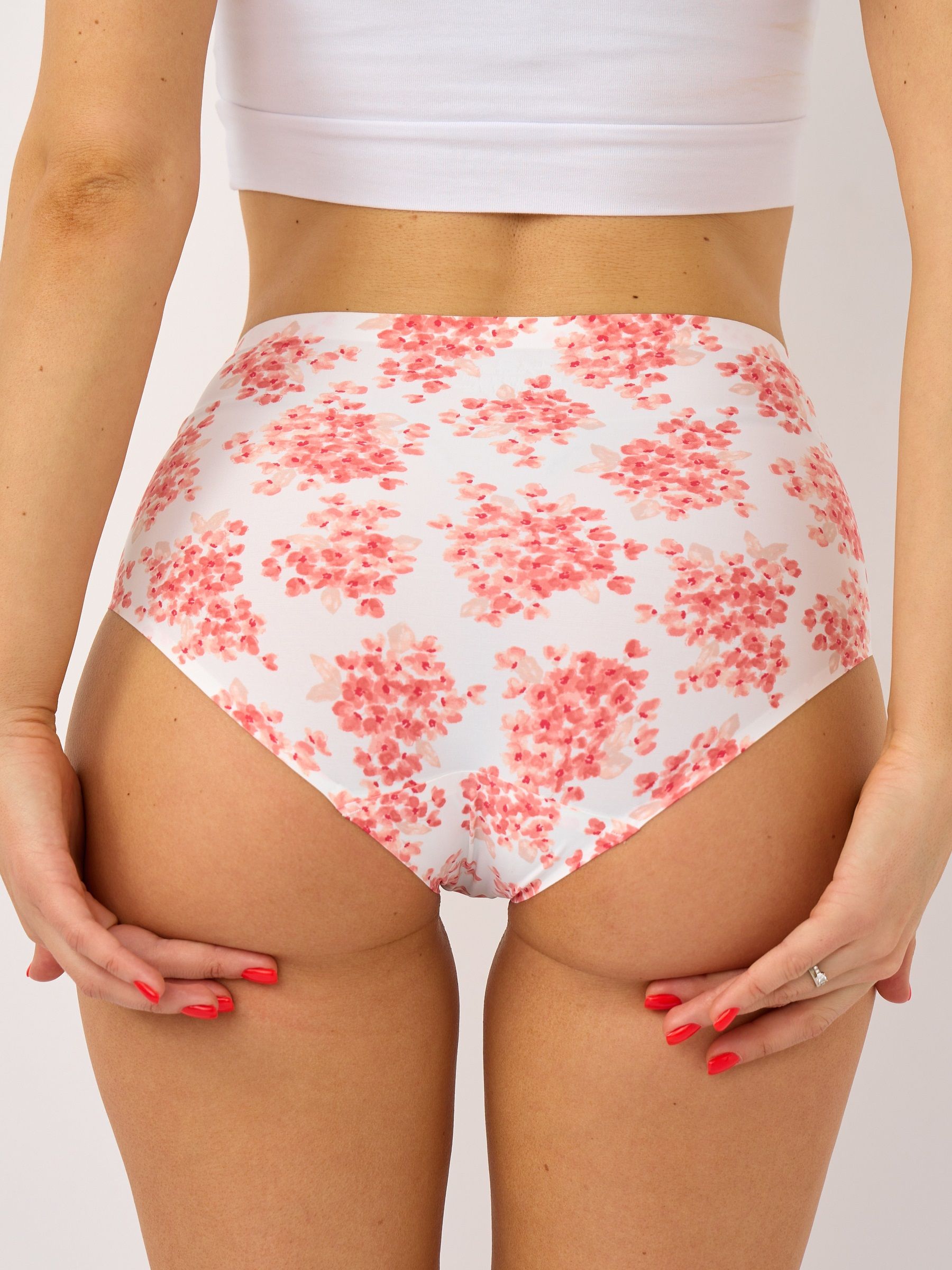 Бесшовные трусики в цветочек 3