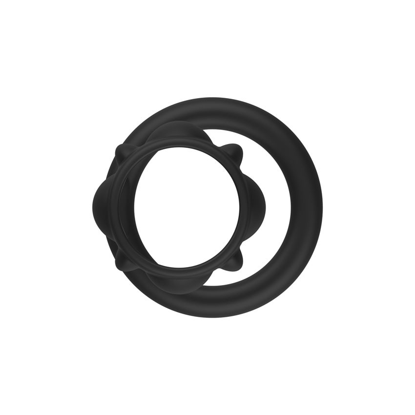 Черная эрекционная насадка на пенис - 6,2 см. 7