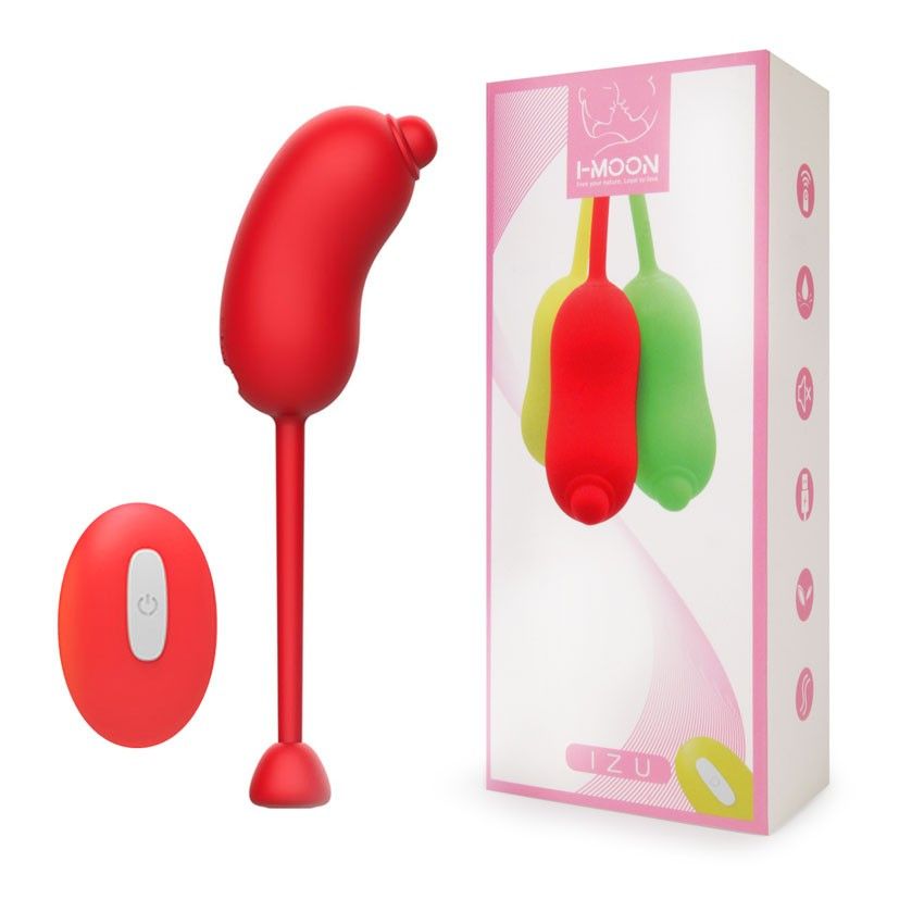 Красное виброяйцо с пультом ДУ 2