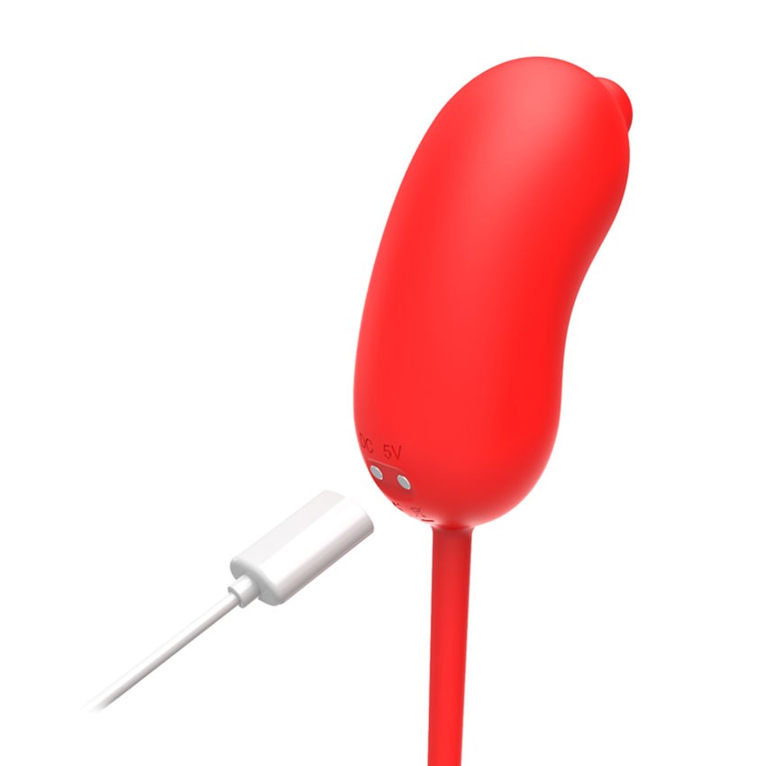 Красное виброяйцо с пультом ДУ 11