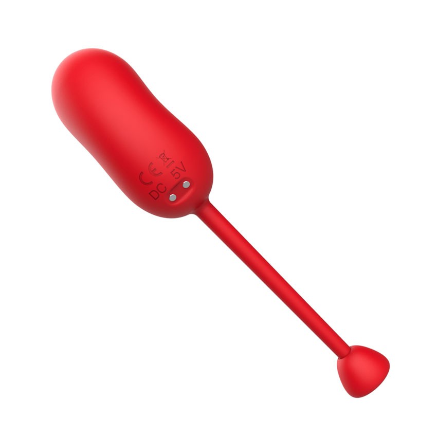 Красное виброяйцо с пультом ДУ 10