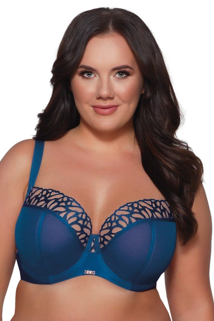 Синий бюстгальтер Monarch с шитыми чашками 1