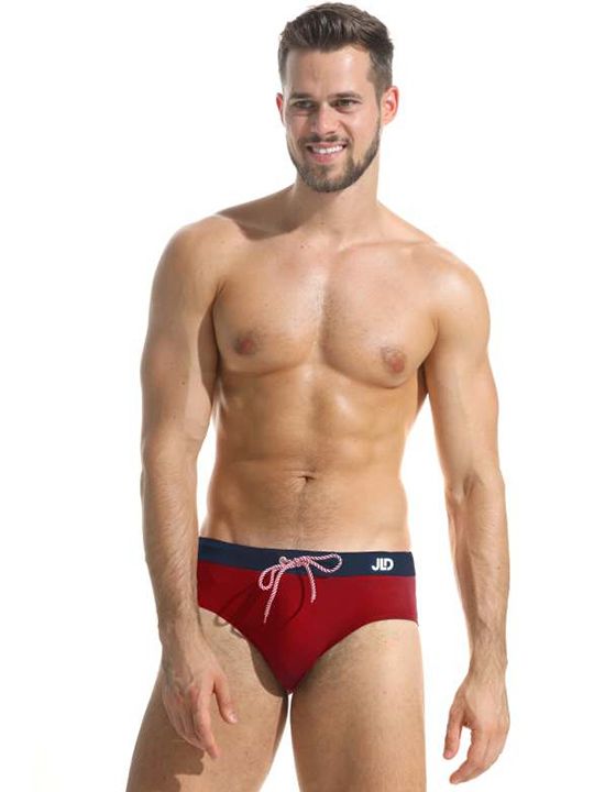 Классические мужские плавки с контрастным поясом 1