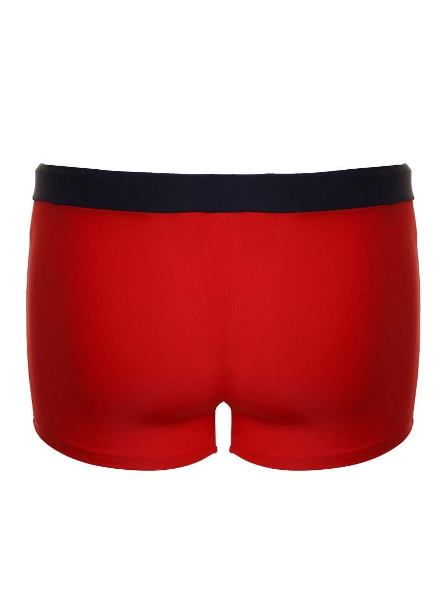 Классические мужские плавки-боксеры с контрастным поясом 3