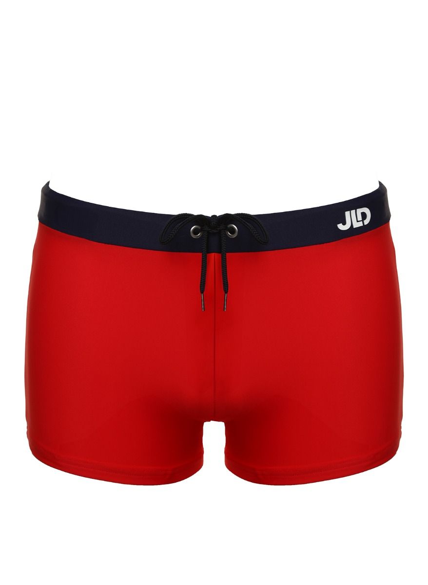 Классические мужские плавки-боксеры с контрастным поясом 2