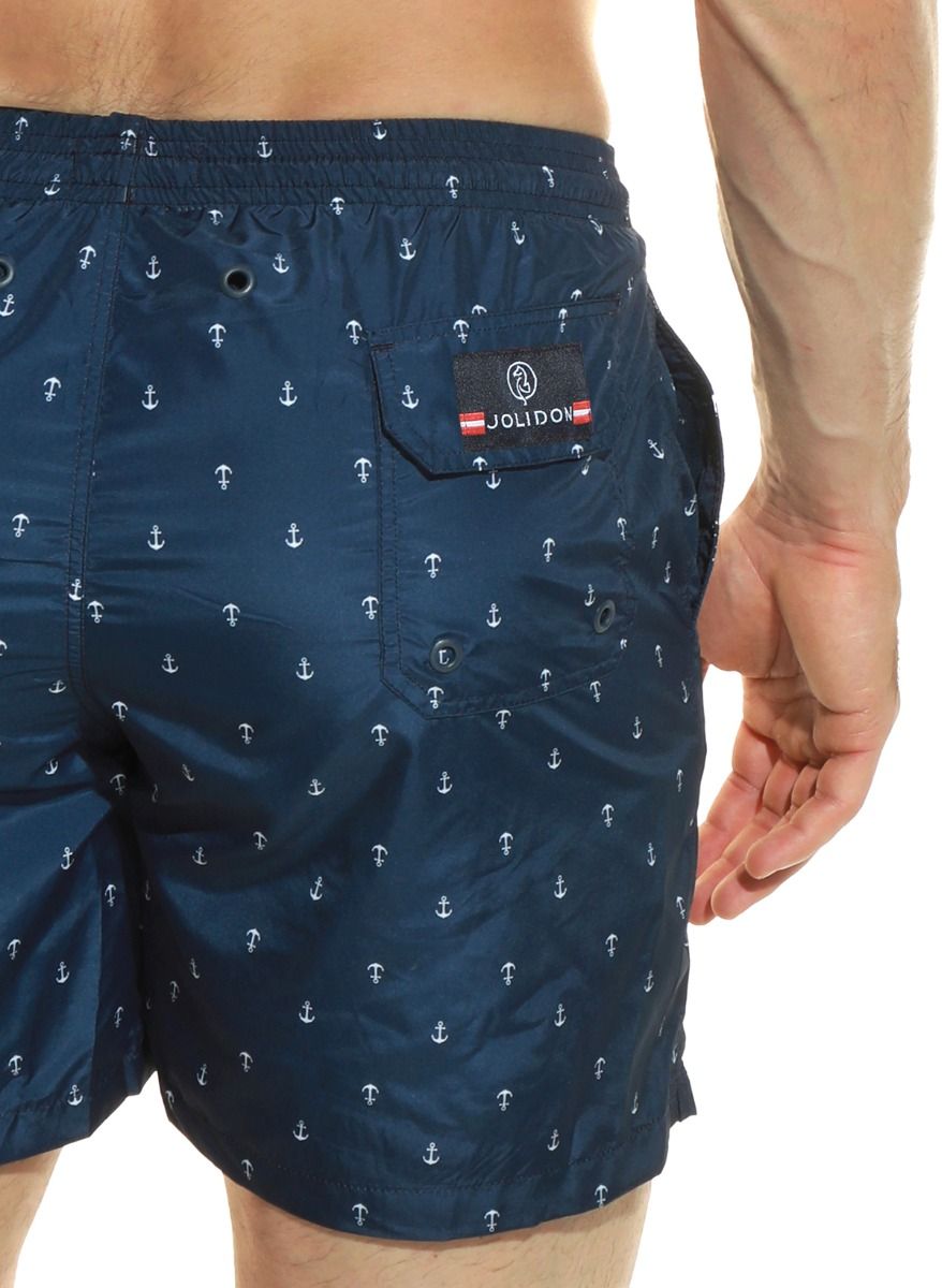 Мужские пляжные шорты с принтом в виде якорей 2