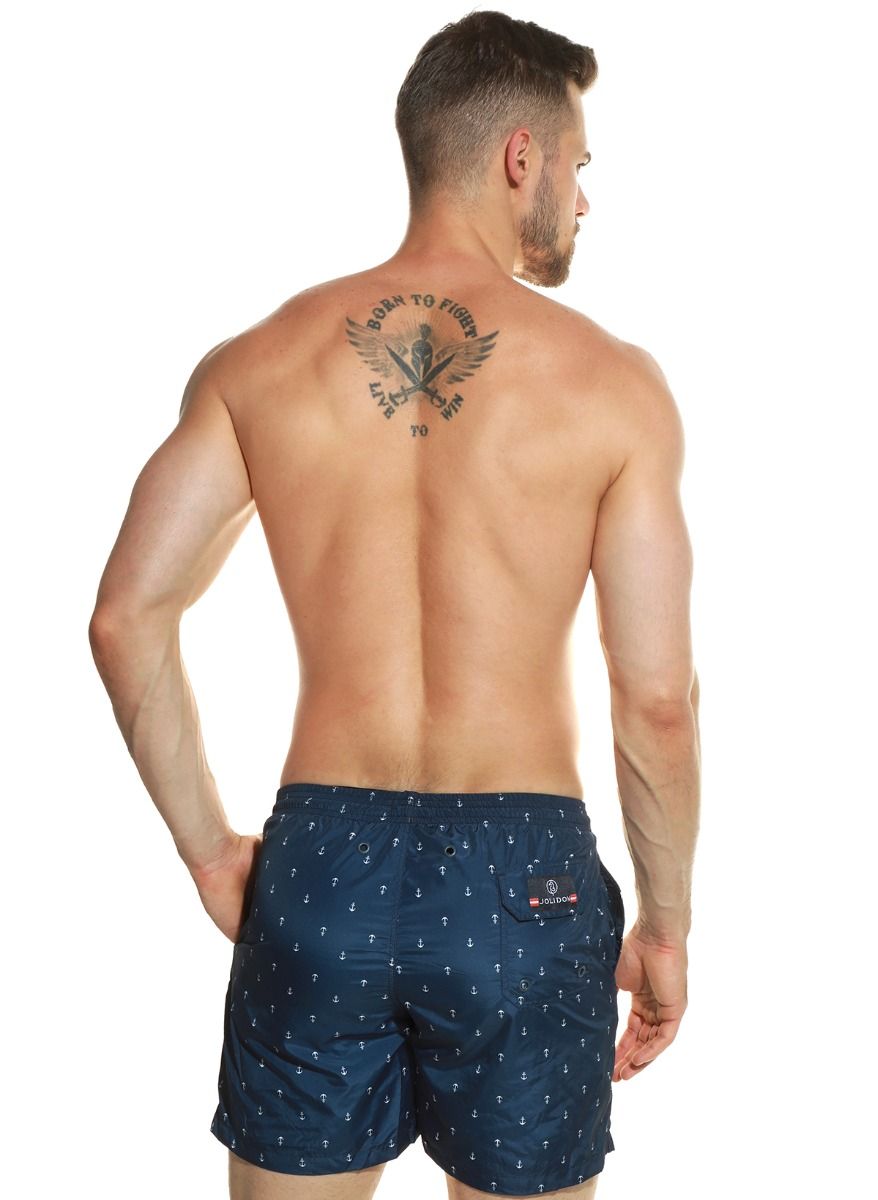 Мужские пляжные шорты с принтом в виде якорей 4