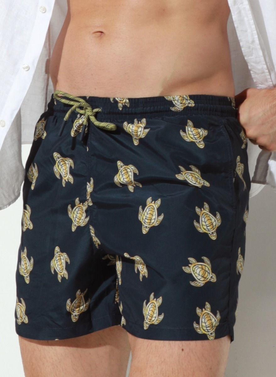 Мужские пляжные шорты с принтом в виде морских черепах 1