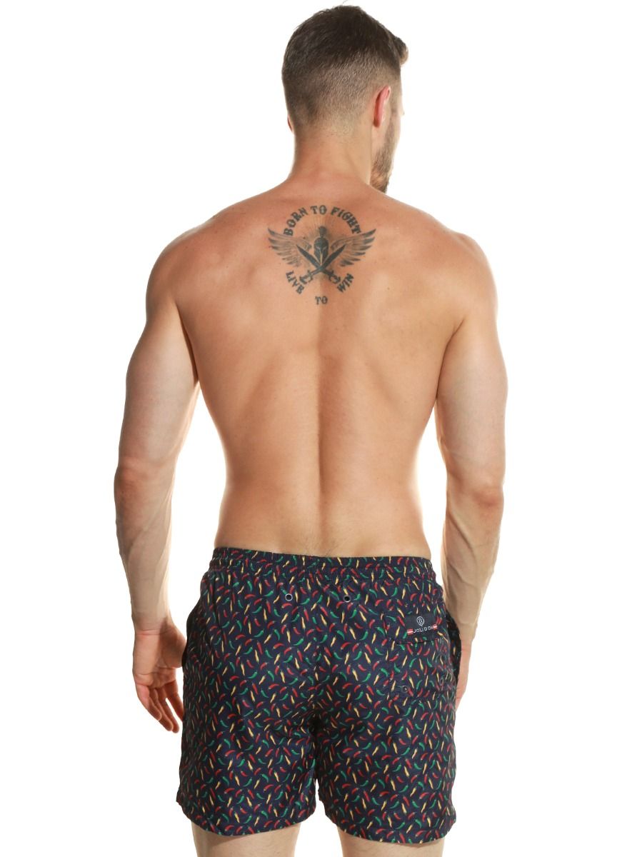 Мужские пляжные шорты с принтом в виде цветных перчиков чили 4