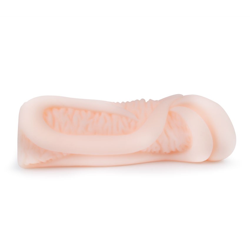 Эластичный мастурбатор-вагина телесного цвета 4