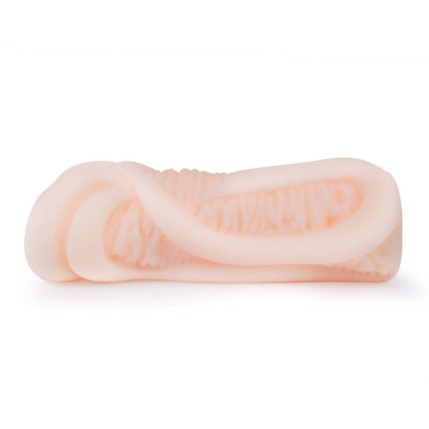 Эластичный мастурбатор-вагина телесного цвета 6