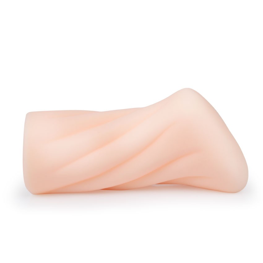 Эластичный компактный мастурбатор-вагина телесного цвета 4