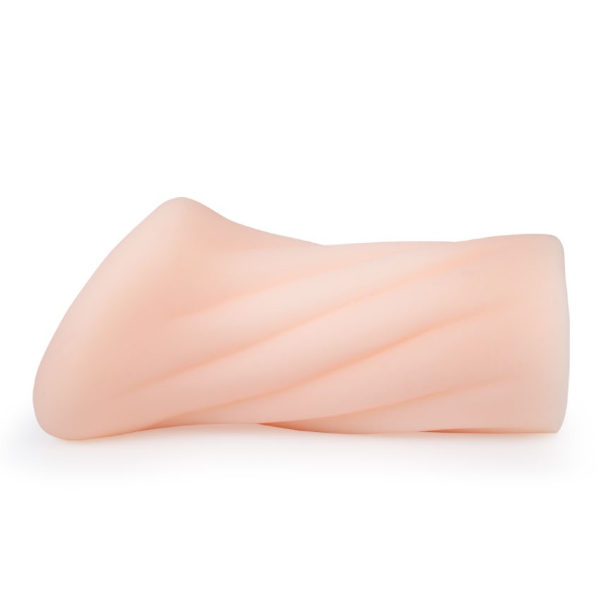 Эластичный компактный мастурбатор-вагина телесного цвета 6