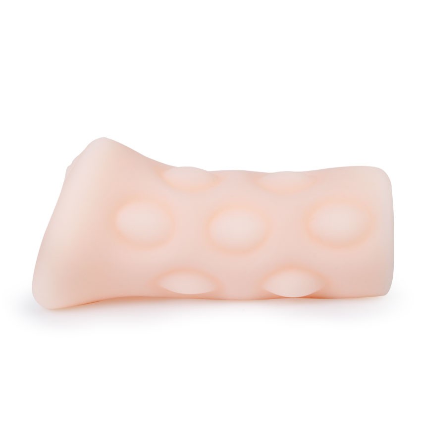 Телесный мастурбатор-вагина с шишечками на поверхности 6