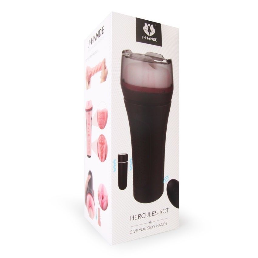 Черный мастурбатор-вагина с вибропулей и пультом ДУ 2