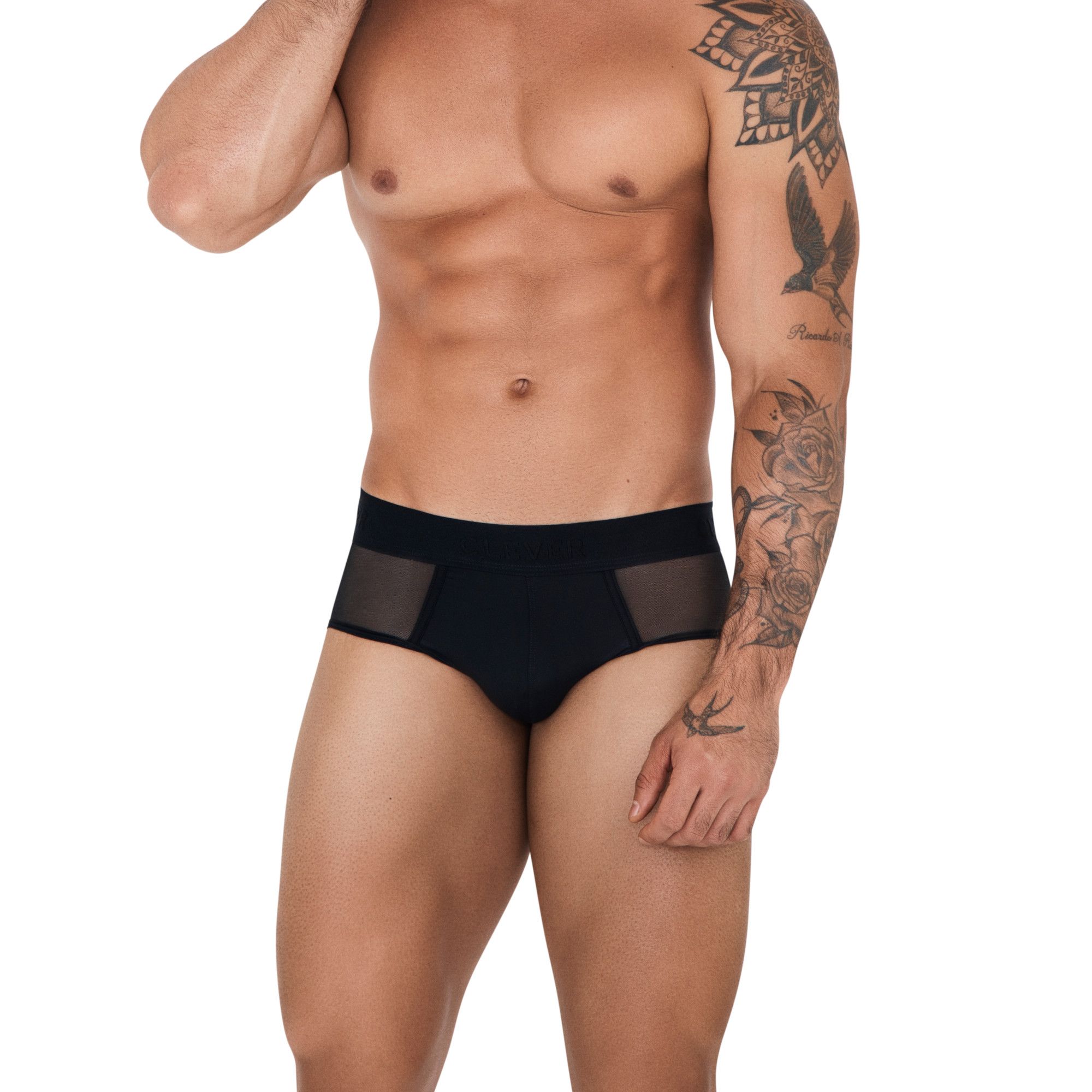 Черные мужские трусы-брифы Caspian Piping Brief 1