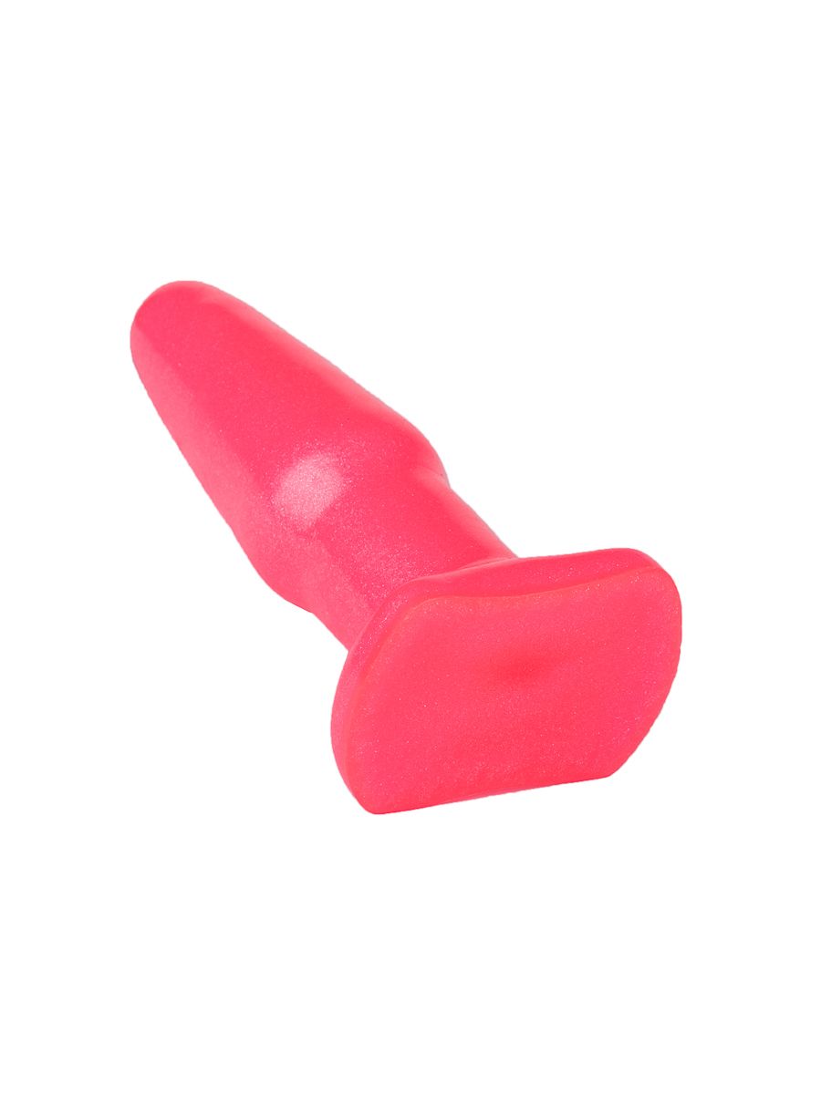 Розовый гелевый плаг на подставке - 14 см. 4