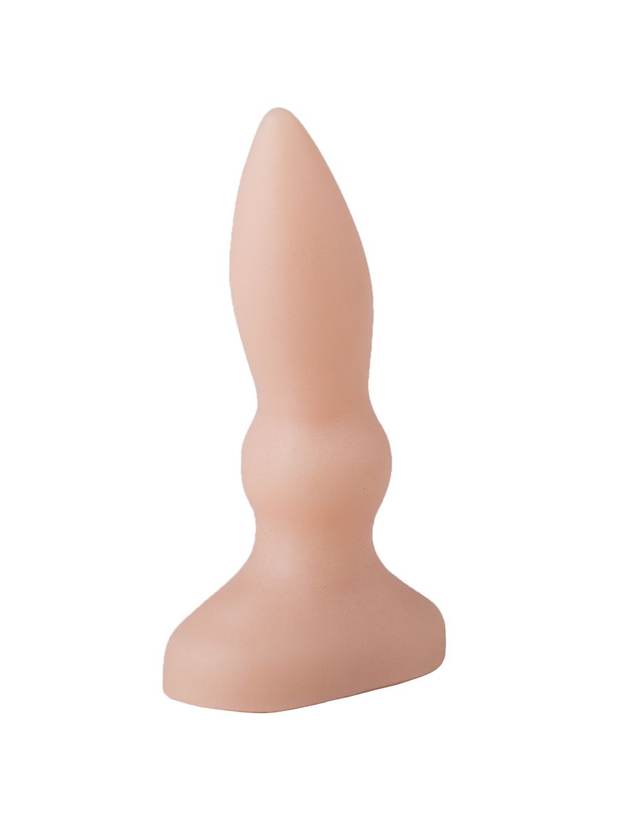 Телесный анальный плаг с каплевидным кончиком - 10 см. 2