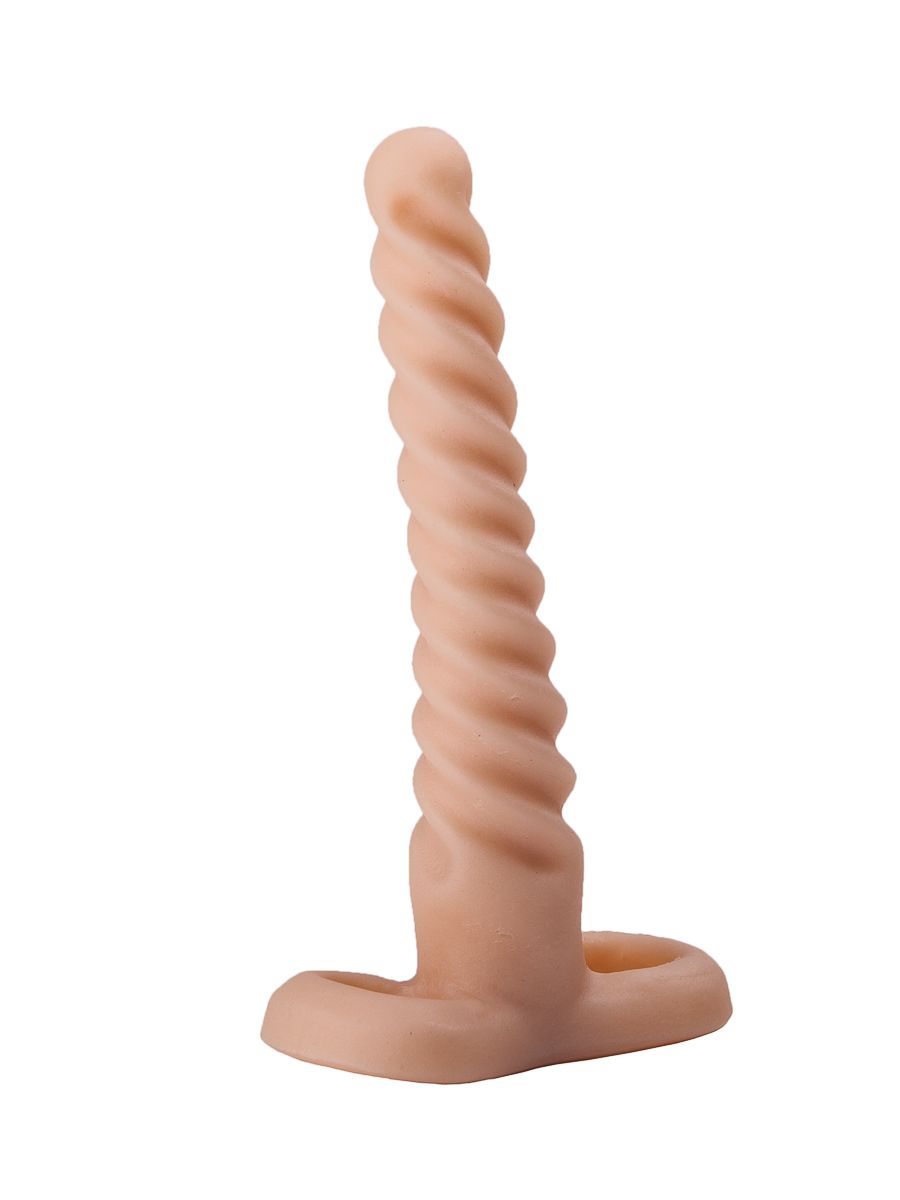 Спиралевидный телесный плаг - 15 см. 2