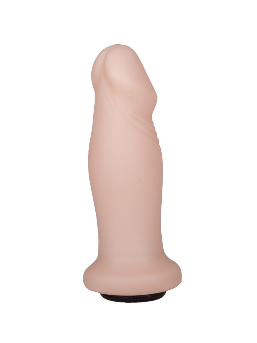 Анальный фаллоимитатор телесного цвета с ярко выраженной головкой - 14 см. 2