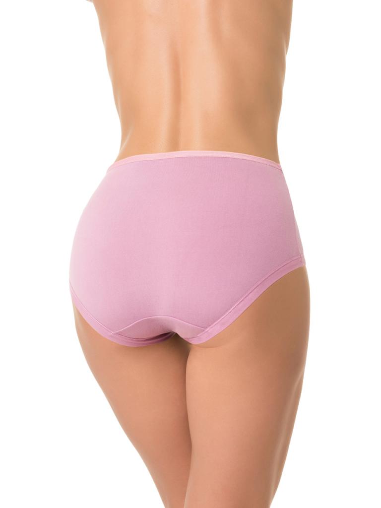 Высокие трусики plus size с кружевной вставкой 8