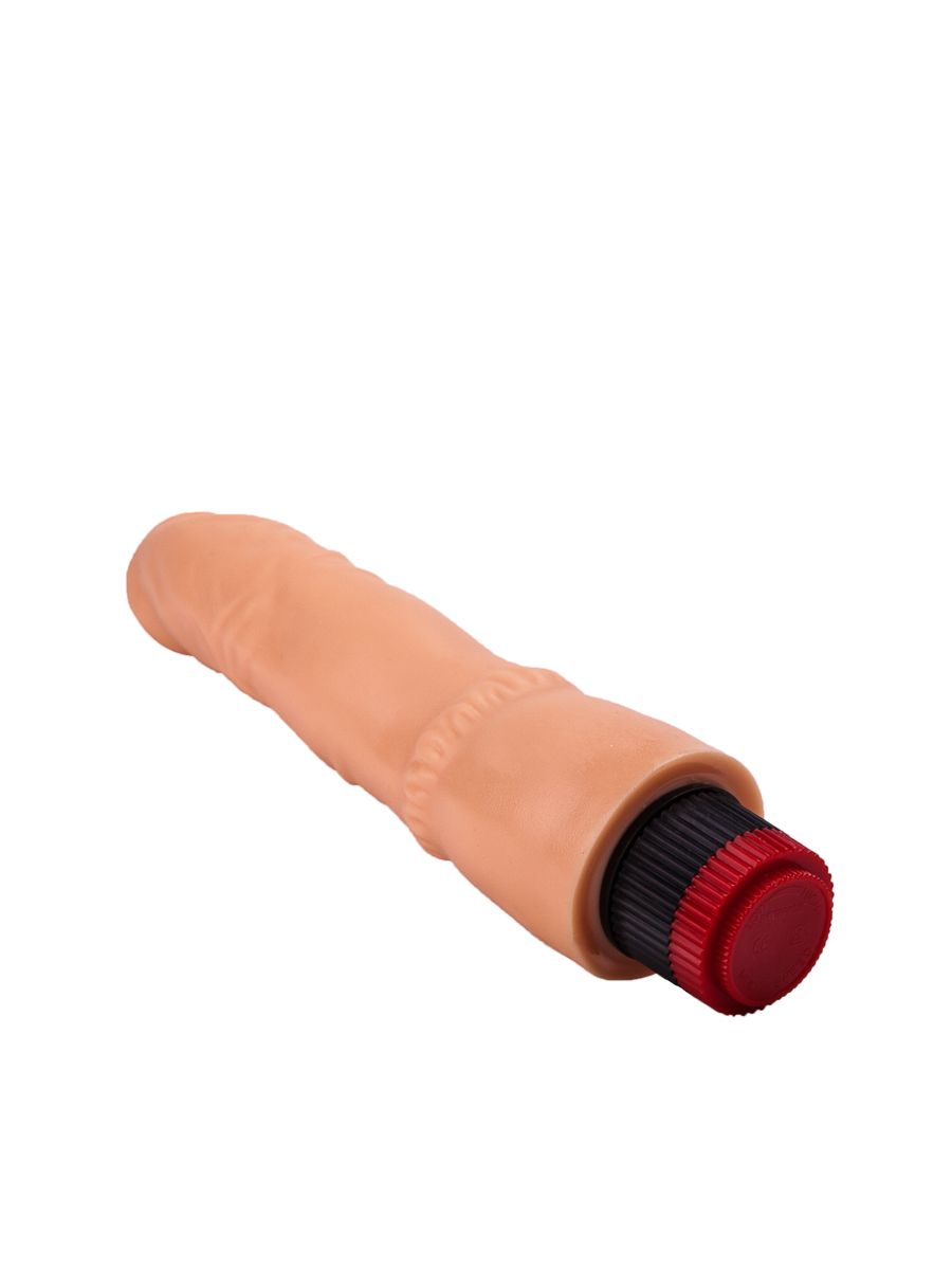 Гелевый вибратор без мошонки - 19,3 см. 4