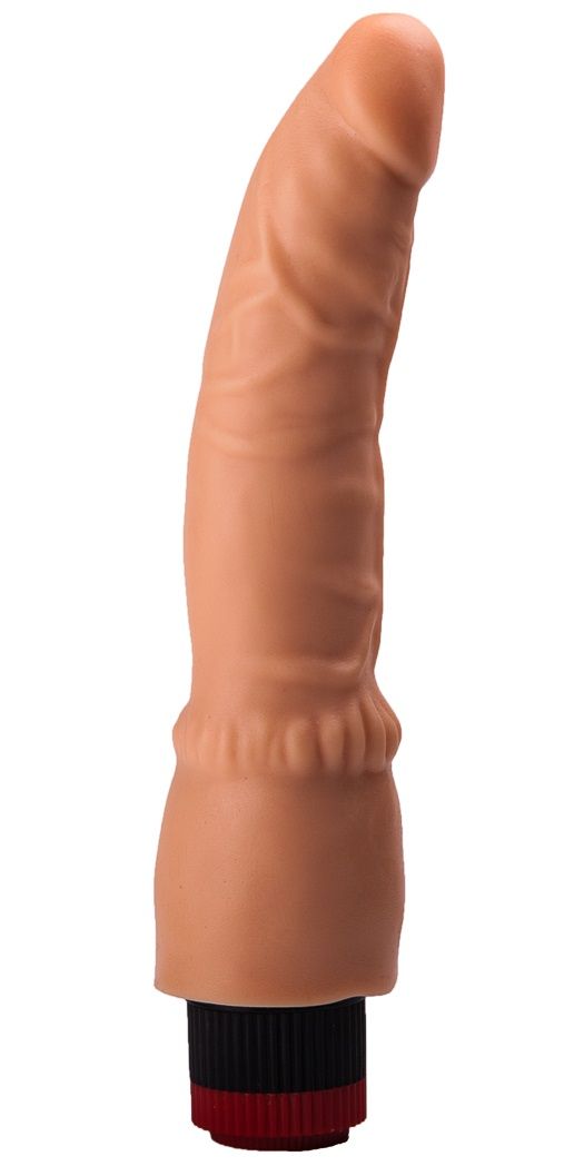 Гелевый вибратор без мошонки - 19,3 см. 1