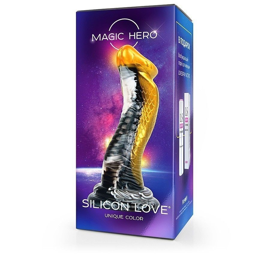 Фантазийный фаллоимитатор-змея на присоске - 22 см. 3