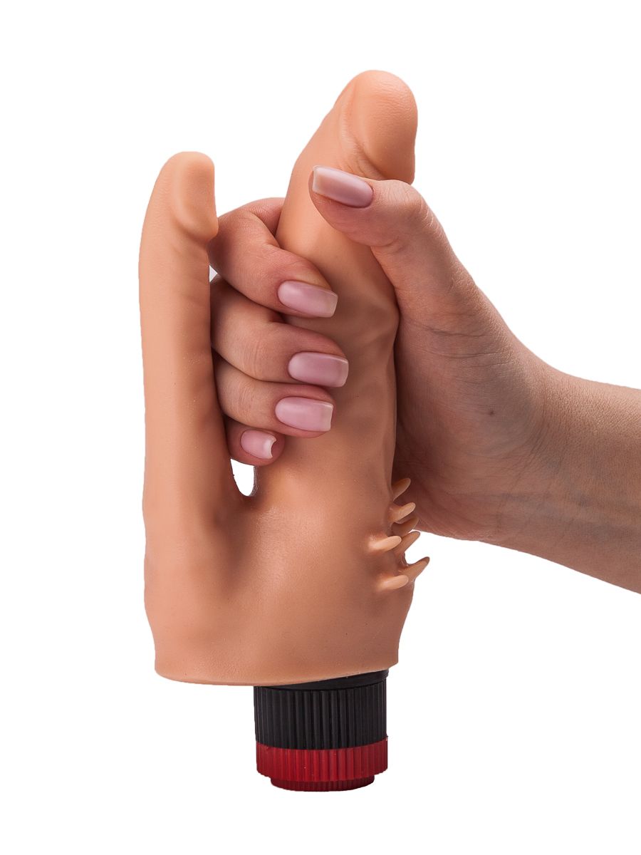 Анально-вагинальный вибромассажёр с шипами для массажа клитора - 17 см. 7