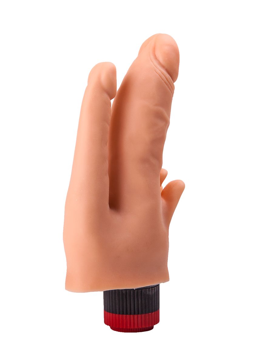 Двойной анально-вагинальный гелевый вибратор - 17 см. 2