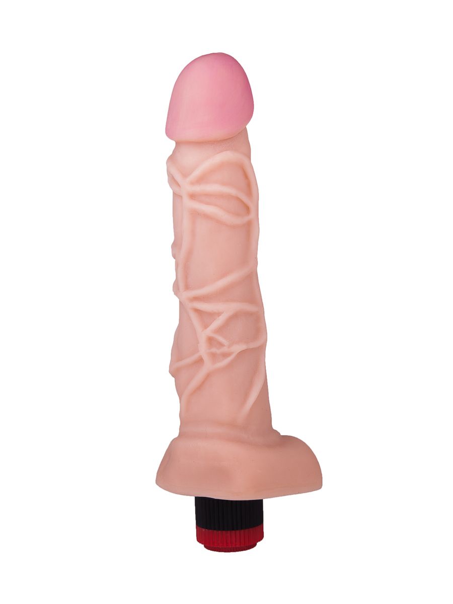 Вибратор-гигант с узором вен - 27,2 см. 4