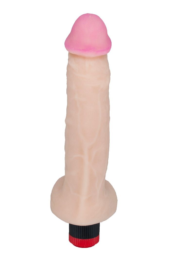 Вибратор-гигант с большой мошонкой - 26,7 см. 3