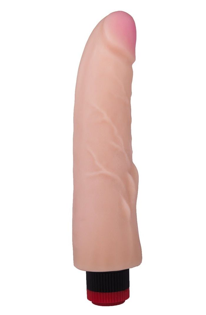 Вибратор-реалистик с шишечками у основания - 24,7 см. 1