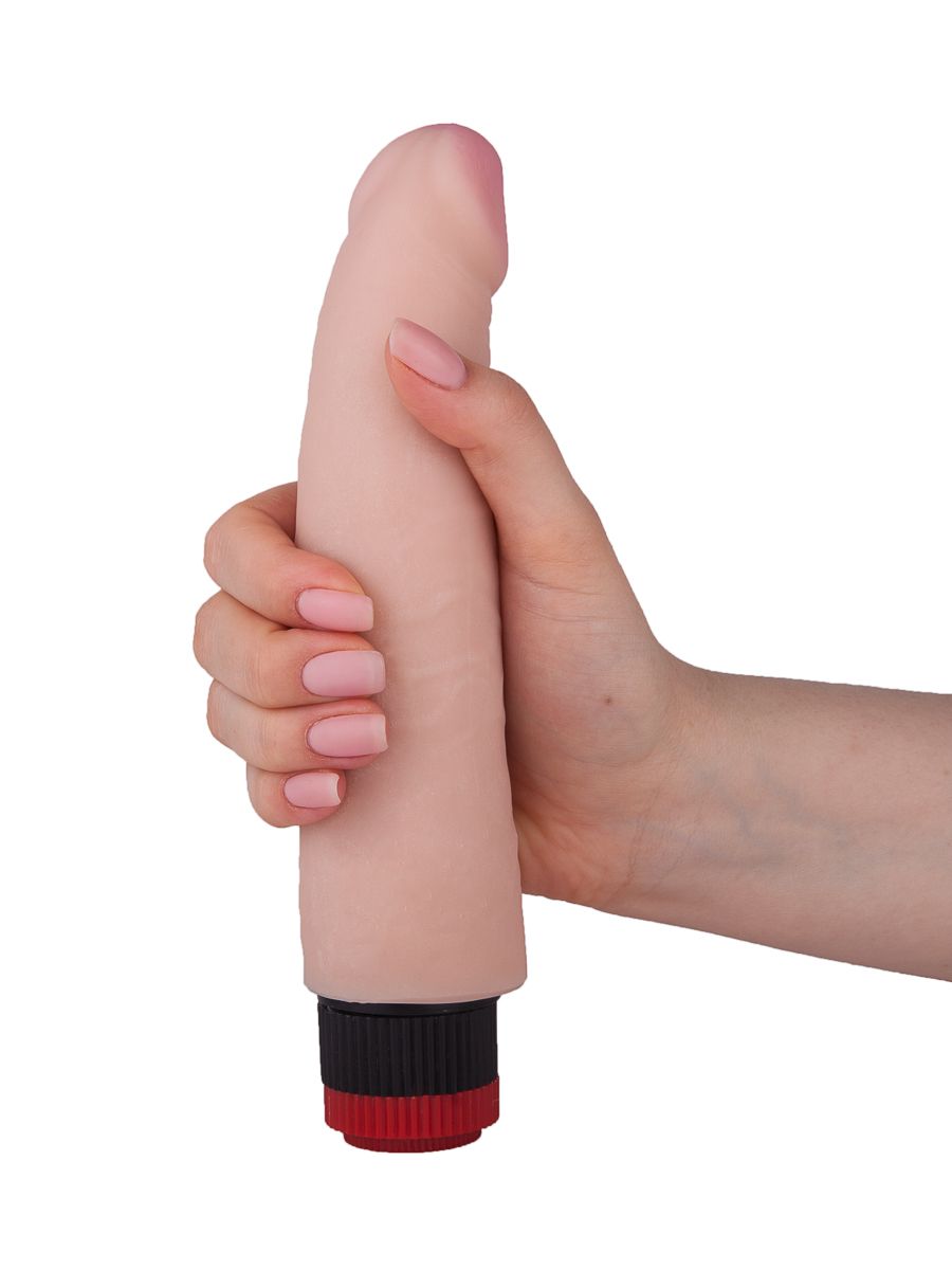 Реалистичный вибратор без мошонки с встроенным контроллером - 21,2 см. 5